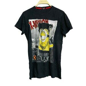 Bronx Minion Xmen Xminion Tshirt Women Size S Black Graphic Crew Funny Cartoon